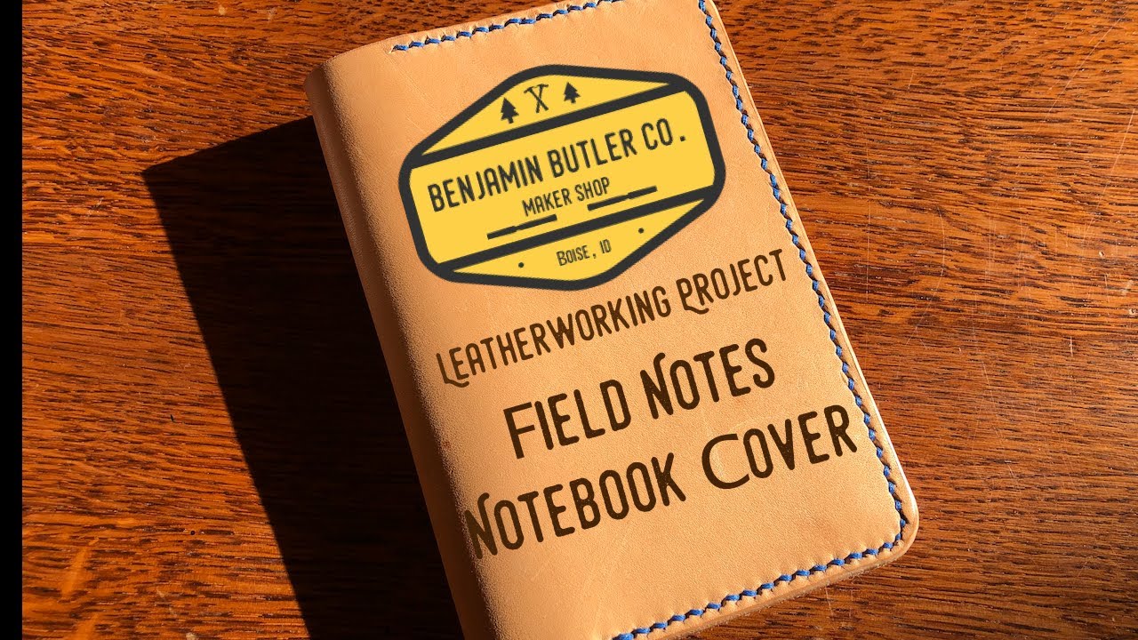 Simple Field Notes Notebook Cover | Leatherworking Beginner Project | Free Template