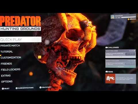 Predator Hunting Grounds: Beautifully Rendered Dynamic Menu Theme