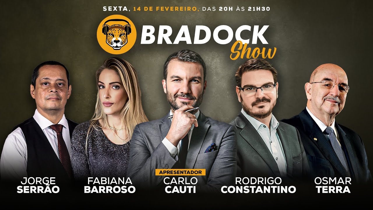 Bradock Show 14/02/25 - Carlo Cauti, Rodrigo Constantino, Fabiana Barroso e Jorge Serrão