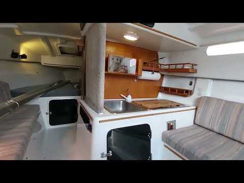 1989 Macgregor 26D Interior tour