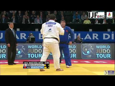 Judo 2016 Grand Prix Samsun: Okruashvili (GEO) - Krakovetskii (KGZ) [+100kg] bronze
