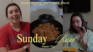 Sunday Reset Vlog 🧺 | Church, Groceries, Meal Prep & Mac & Cheese Comfort