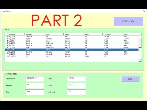 The Power of Excel : VBA listbox with multiple columns as a Datagrid PART 2