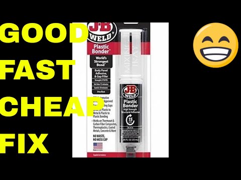 How To Repair A Torn Bumper Cover, Review JB Weld Plastic Bonder