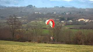 preview picture of video 'vol paramoteur saint appolinard 2 janvier 2015'