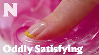 Enjoy oddly satisfying slime art inspired by Leon Berkowitz