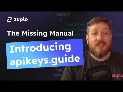 Video thumbnail: The Missing Manual for API Key Authentication, covering key design, hashing, prefixes, rotation and revocation.
