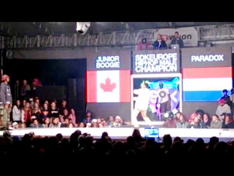 Junior Boogie vs Paradox round 2 hiphop semi final @ SDK 2013
