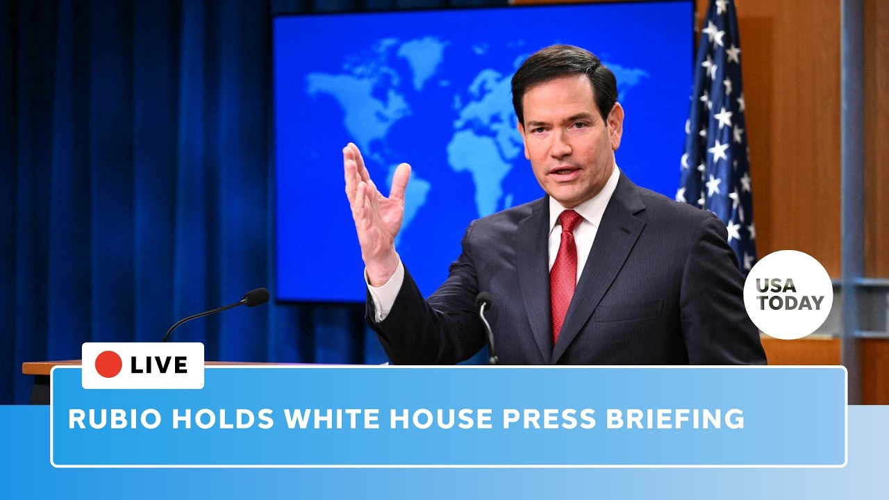 Live: Marco Rubio holds White House press briefing before Pope Leo meeting amid Iran war