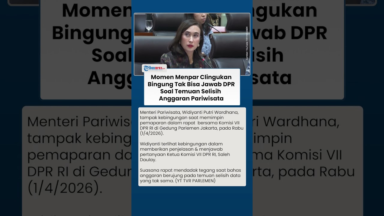 Momen Menpar Widiyanti Bingung Tak Bisa Jawab DPR saat Dicercar soal Temuan Selisih Data Anggaran