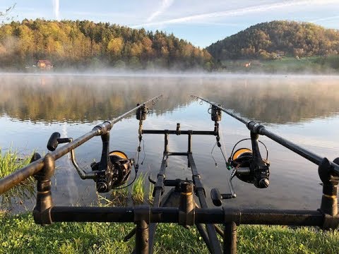 Carp fishing in Slovenia. Slivnisko lake