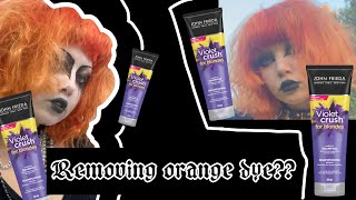 CAN YOU REMOVE ORANGE HAIR DYE WITH PURPLE SHAMPOO?! (Hair Experiment!)