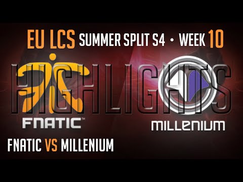 LCS Highlights Fnatic vs Millenium Week 10 EU Summer 2014 FNC vs MIL S4 W10D2G4 Season 4