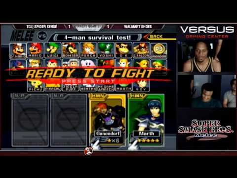 VS Weekly 07/10/16 - TGL|Spider Sense (Ganondorf) vs Walmart Shoes (Marth) - Melee