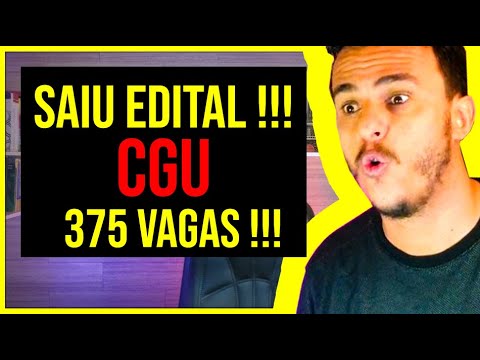 Atenção!!! Saiu Edital Concurso CGU nível médio e superior com 375 Vagas!!!  | Resumo Edital CGU