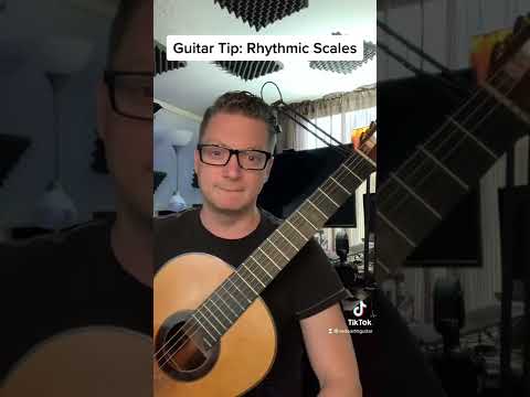 Guitar Tip: Rhythmic Scale from subdivisions of the beat. #guitar #beginnerguitarlessons #rhythm