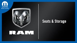 Seats & Storage | How To | 2022 Ram Trucks座椅与储物空间 | 使用指南 | 2022 款 Ram 皮卡