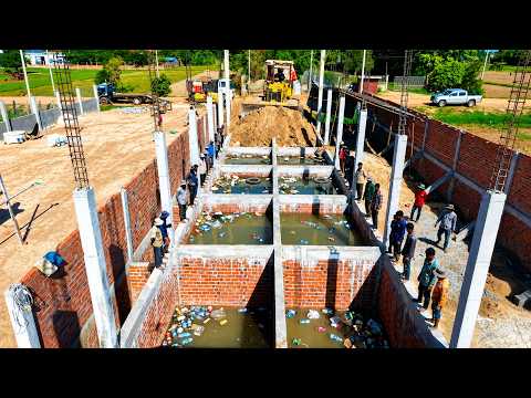 Complete100% Landfill & Delete Foundation In The Box by Bulldozer Komat'su D20P & Dump Truck Overloa