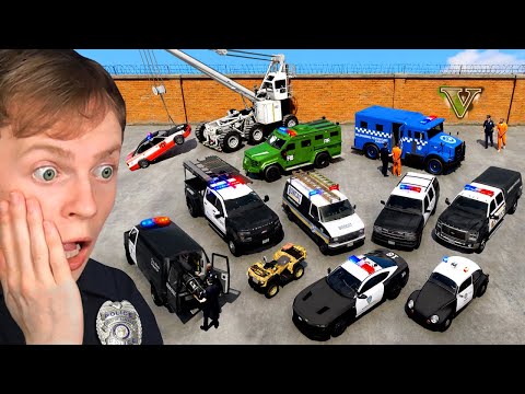 Collecting SECRET POLICE CARS in GTA 5!
