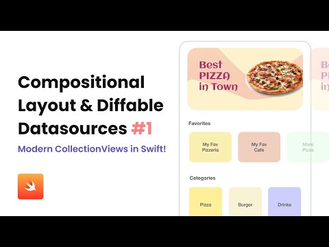 Compositional Layout & Diffable Datasources - Build Modern UICollectionViews #1 | Swift, UIKit