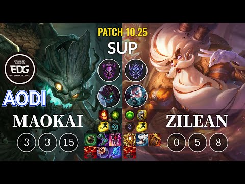 EDG Aodi Maokai vs Zilean Sup - KR Patch 10.25