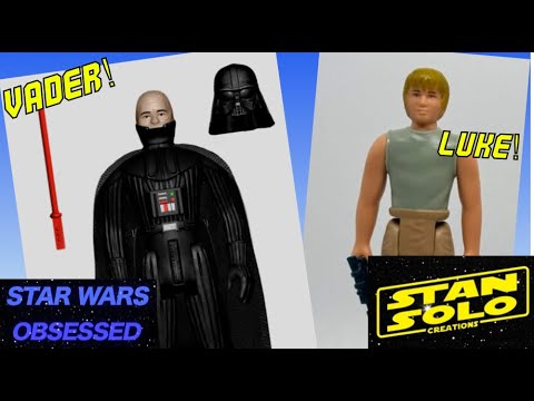 Luke Skywalker and Darth Vader from Stan Solo Creations! #stansolocreations #starwars