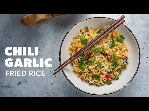 Chili Garlic Fried Rice | SWAD Garlic Sauce Stir-Fry | Vegan Indo-Chinese Dinner Recipe
