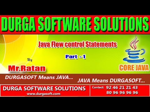 Core Java Java Flow Control Statements Part 1