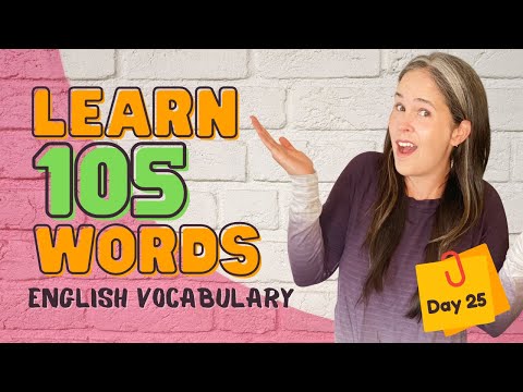 LEARN 105 ENGLISH VOCABULARY WORDS | DAY 25