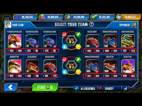 TEST THE POWER OF 2 GOOD WARRIORS AND DEFEAT 30 OPPONENTS | JURASSIC WORLD THE GAME