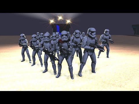 FirstOrder storming a village on Jakku