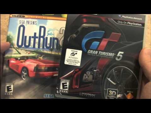 Classic Game Room - GRAN TURISMO 5 vs. OUTRUN 2 packaging review