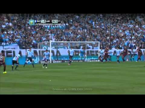 Gol de Romero  Racing 1   Lanús 1  Fecha 6  Torneo Primera División 2014