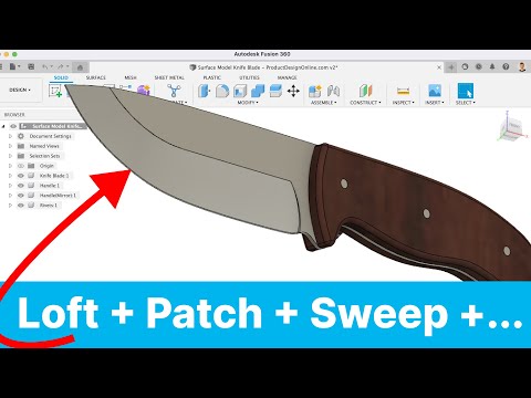 Surface Modeling in Fusion 360 | Intermediate Only