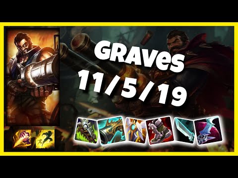 Graves vs Olaf EU Challenger JUNGLE (11/5/19) Gameplay Replay - Patch 10.24