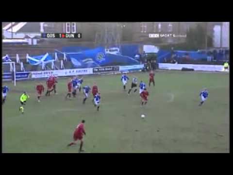 Ryan McCann scores from 84 yards for Queen of the South v Dundee in the Scottish Cup quarter finals