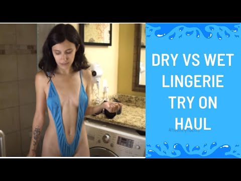 Let's Get Wet! Shower With Me! Try On Haul! WET VS DRY!