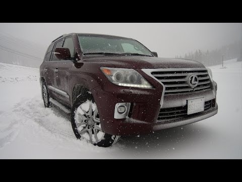 2014 Lexus LX570 takes on the extreme Loveland Gauntlet Blizzard Review