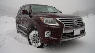 2014 Lexus LX570 takes on the extreme Loveland Gauntlet Blizzard Review