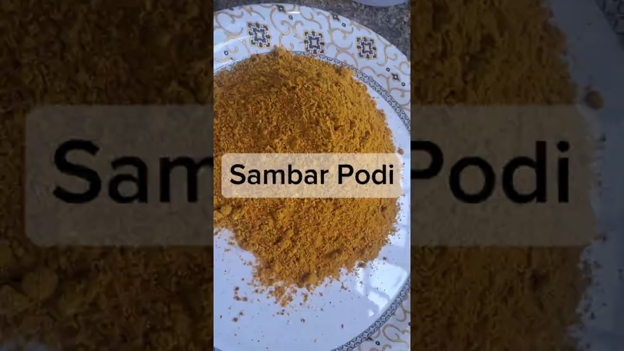 Venkatesh Bhat Style Sambar Podi | Authentic South Indian Spice Mix Recipe #shorts #ytshorts #food