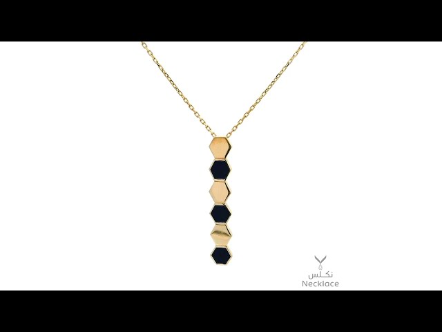 قلادة ذهب ساحرة لامعة عيار 18 (NC.5368)