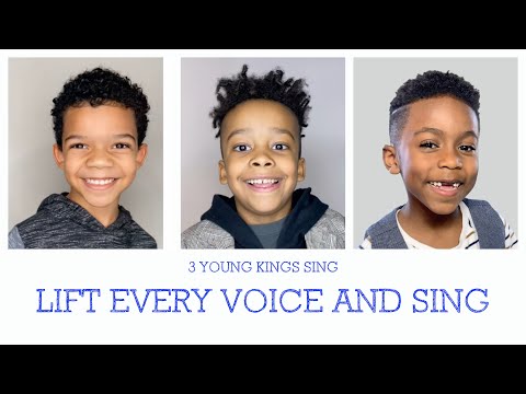 3 Young Kings sing Lift Every Voice and Sing
