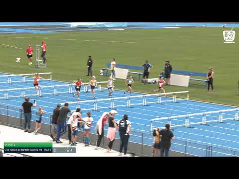 U10 Girls 60m Hurdles Heat 6: 2021 State Combined Events Championships // LAVicTV