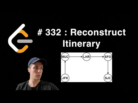 Reconstruct Itinerary | 332 Leetcode | Python3