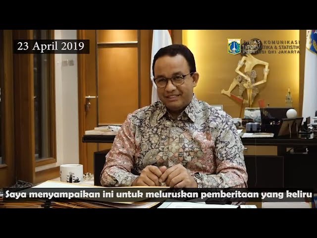 Penjelasan Gubernur DKI Jakarta, Anies Baswedan mengenai kebijakan pembebasan Pajak Bumi dan Bangunan (PBB)