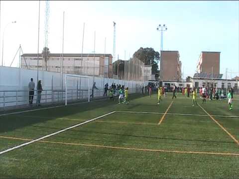 Primer gol del CD Rota en Sánlucar 21 de enero de 2012