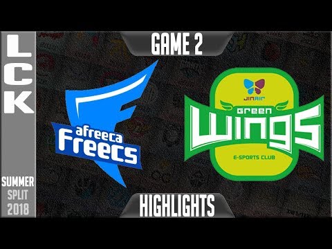 AFS vs JAG Highlights Game 2 | LCK Summer 2018 Week 8 Day 2 | Afreeca Freecs vs Jin Air Greenwings