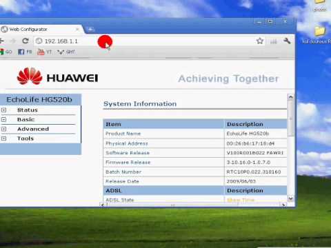 comment installer un modem huawei hg520b