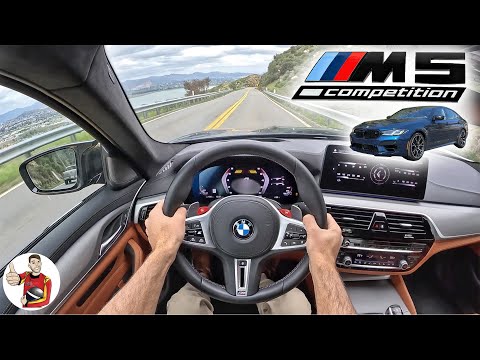 The 2023 BMW M5 Competition is the Best of AWD Grip + RWD Fun in One (POV Drive Review)