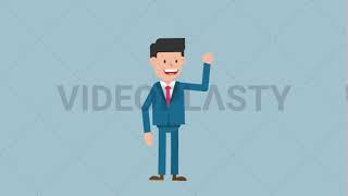 Corporate Man Waving His Hand Animation [ MOV | GIF ]